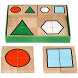 Puzzle geometric shapes